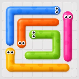 Peck Snack: Worm Arrow Puzzle icon